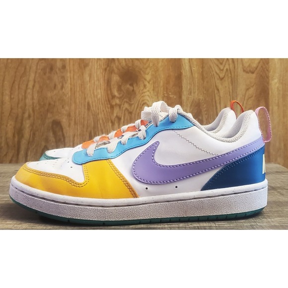 Nike Court Borough Low Recraft GS Sneakers Youth Size 4Y Multicolor